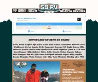 Snowboard-Review.com(Snowboard Reviews from) Screenshot