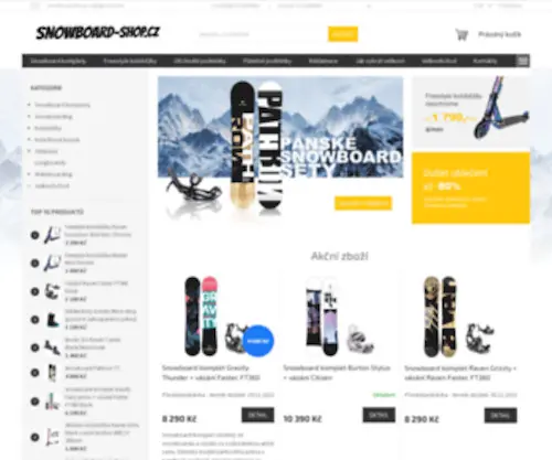 Snowboard-Shop.cz(SNOWBOARD SHOP CZ) Screenshot