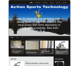 Snowboardmaterials.com(Action Sports Technology) Screenshot