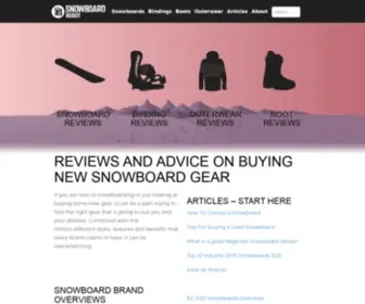 Snowboardrobot.com(Snowboard reviews to) Screenshot