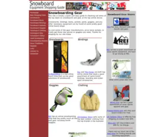 Snowboardshoppingguide.com(Snowboard Shopping Guide) Screenshot