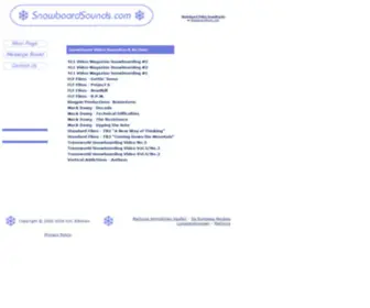 Snowboardsounds.com(Your SnowboardMusic Website) Screenshot