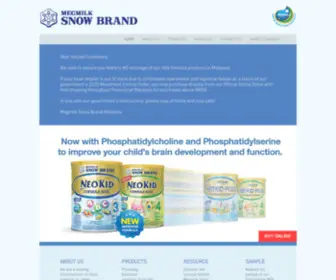 Snowbrand.com.my(Snow Brand Malaysia) Screenshot