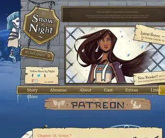 Snowbynight.com(Snow by Night) Screenshot