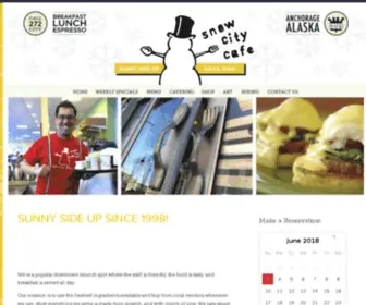 Snowcitycafe.com(We're a popular downtown brunch spot where the staff) Screenshot