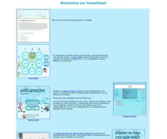 Snowclass.com(Jeux éducatifs) Screenshot