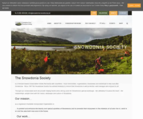 Snowdonia-Society.org.uk(Snowdonia Society) Screenshot