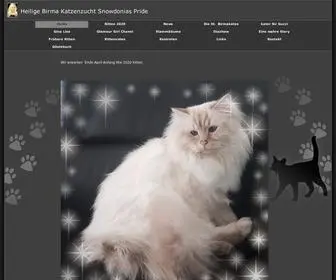 Snowdoniaspride.de(Heilige Birma Hobbykatzenzucht Duisburg) Screenshot