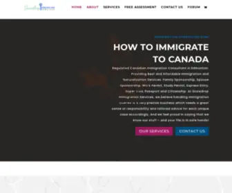 Snowdropimmigration.ca(Snowdrop Immigration Services) Screenshot