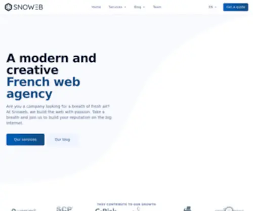 Snoweb.io(Création de site vitrine) Screenshot