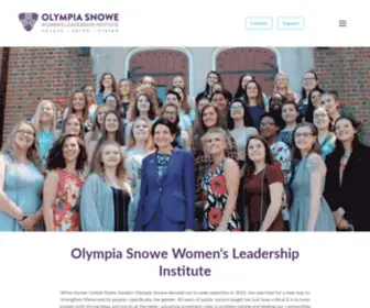 Snoweleadershipinstitute.org(Olympia Snowe Women's Leadership Institute) Screenshot