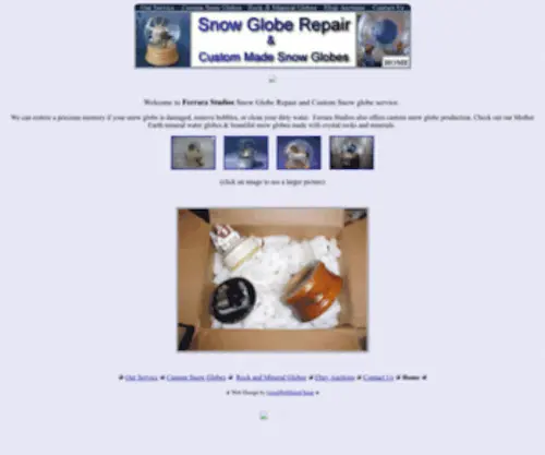 Snowgloberepair.com(Ferrara Studios) Screenshot
