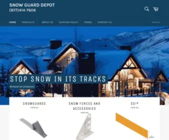 Snowguarddepot.com(Snow Guard Depot) Screenshot