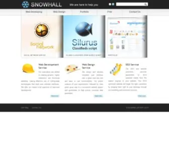 Snowhall.com(Web development company) Screenshot