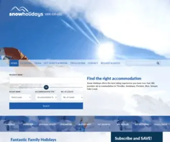 Snowholidays.com.au(Ski Accommodation Australia) Screenshot