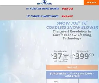 Snowjoetvoffer.com(Snow Joe Cordless Blowers) Screenshot