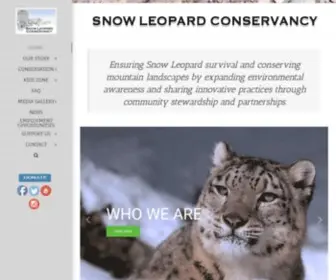 Snowleopardconservancy.org(Ensuring snow leopard survival and conserving mountain landscapes by expanding environmental awareness and sharing innovative practices through community stewardship and partnerships) Screenshot