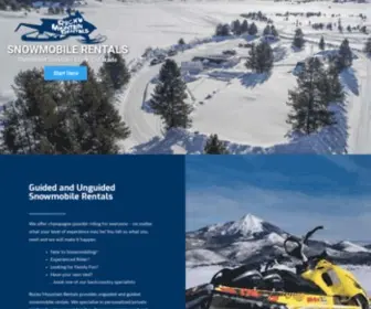 Snowmobile-Central.com(Rocky Mountain Rentals) Screenshot