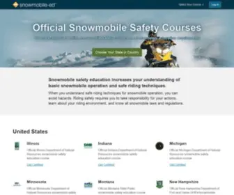 Snowmobile-ED.com(State-Approved Snowmobile Safety Courses) Screenshot