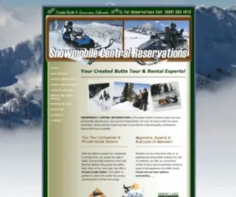 Snowmobilecentralreservations.com(SNOWMOBILE CENTRAL RESERVATIONS) Screenshot