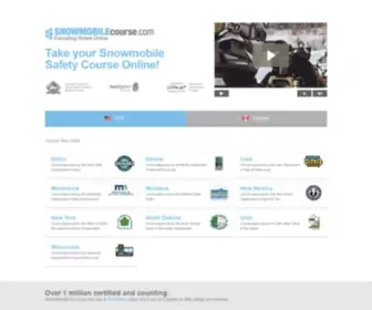 Snowmobilecourse.com(Snowmobile Safety Courses) Screenshot