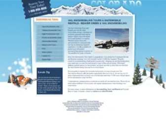 Snowmobilevail.com(Vail Snowmobiling) Screenshot