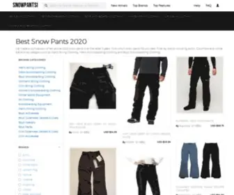 Snowpantsi.com(Snow Pants Best Reviews and Prices) Screenshot