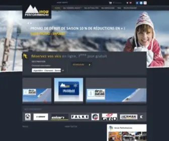 Snowperformances.com(Location ski) Screenshot