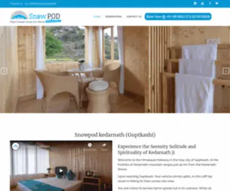 Snowpodkedarnath.com(Best Luxury Hotel & Resort in Guptakashi) Screenshot