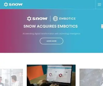 Snowsoftware.com(The Technology Intelligence Platform) Screenshot