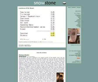 Snowstone.com(Snowstone) Screenshot