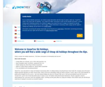 Snowtrex.ru(Ski holidays) Screenshot