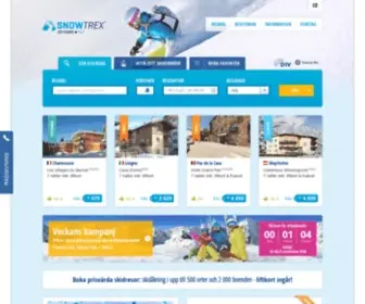 Snowtrex.se(Skidresor) Screenshot