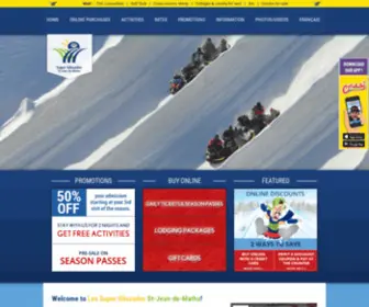 Snowtubing.ca(Snow tubing at the Super Glissades de St) Screenshot