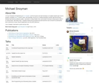 Snoyman.com(Michael Snoyman's) Screenshot