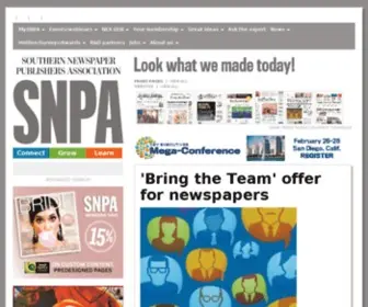 Snpa.org(Southern Newspaper Publishers Association) Screenshot