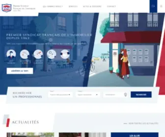 Snpi.fr(Premier Syndicat français de l'immobilier) Screenshot