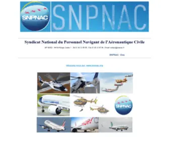 SNpnac.fr(Syndicat National du Personnel Navigant de l'Aéronautique Civile) Screenshot