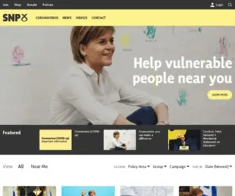 SNP.org(Scotland's largest political party and party of Government) Screenshot