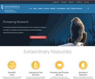 SNPRC.org(Southwest National Primate Research Center) Screenshot