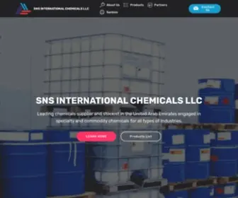 SNSchemicals.com(SNS INTERNATIONAL CHEMICALS) Screenshot