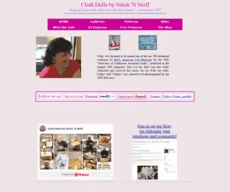 SNsdolls.com(Cloth Dolls by Stitch 'N Stuff) Screenshot