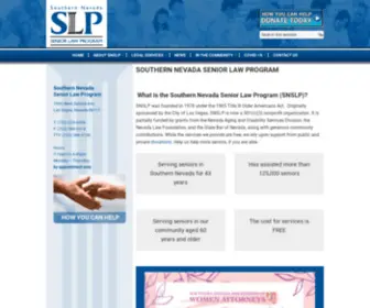 SNSLP.org(Southern Nevada Senior Law Program) Screenshot