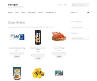 Snsuper.com.br(SN Super! – Supermercado 24H de Três Pontas) Screenshot