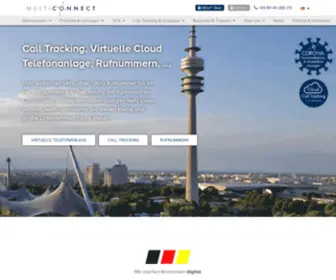 SNT-Multiconnect.de(Virtuelle Cloud Telefonanlage mit ACD und Calltracking) Screenshot