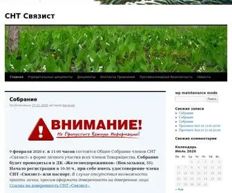 SNT-Svyazist.ru(СНТ) Screenshot