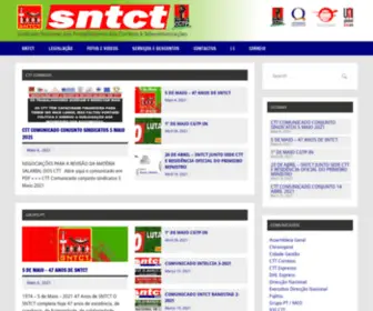 SNTCT.pt(Sindicato Nacional dos Trabalhadores dos Correios e Telecomunicações) Screenshot