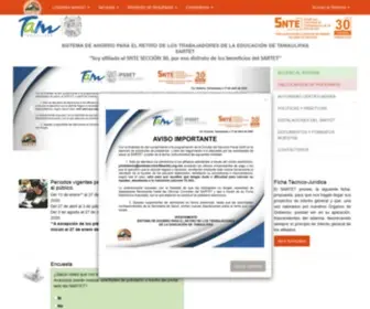 Snteseccion30Sartet.org.mx(Sistema) Screenshot
