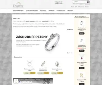 Snubni-Zasnubni-PRsteny.cz(Snubní prsteny zásnubní prsteny a šperky) Screenshot