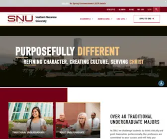 Snu.edu(Southern Nazarene University in Oklahoma) Screenshot